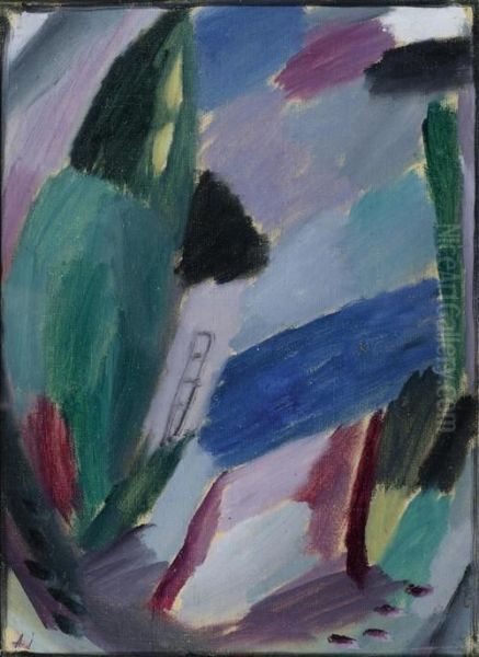 Variation: Winter Ii. 1916 N. 73. Oil Painting by Alexei Jawlensky