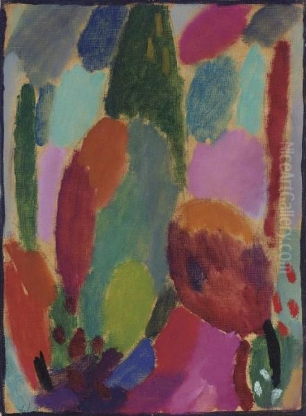 Variation: Zartlichkeiten Oil Painting by Alexei Jawlensky