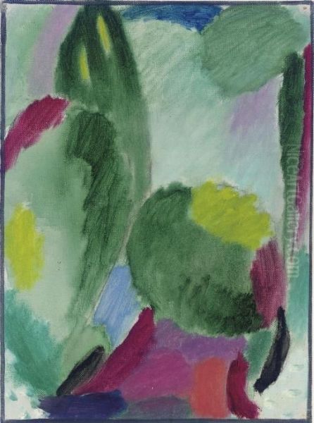 Variation: Feuchter Tag Oil Painting by Alexei Jawlensky