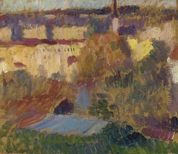 Wasserburg Am Inn Oil Painting by Alexei Jawlensky