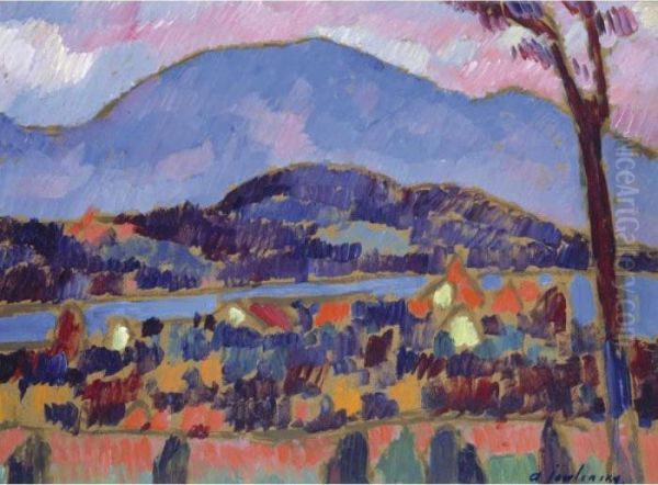 Property From The Former Collection Of Clotilde And Alexander Sacharoff
 

 
 
 

 
 Murnau Oil Painting by Alexei Jawlensky