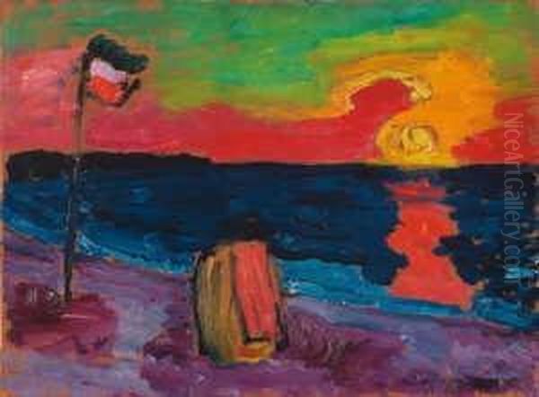 Sonnenuntergang Am Meer Oil Painting by Alexei Jawlensky