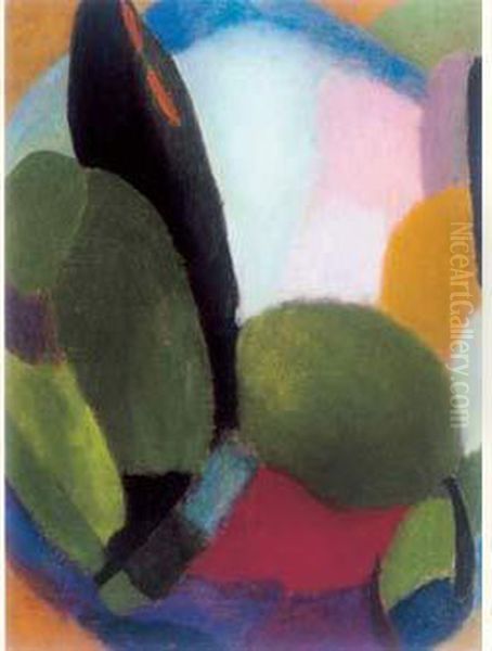 Variation, Circa 1916 Oil Painting by Alexei Jawlensky