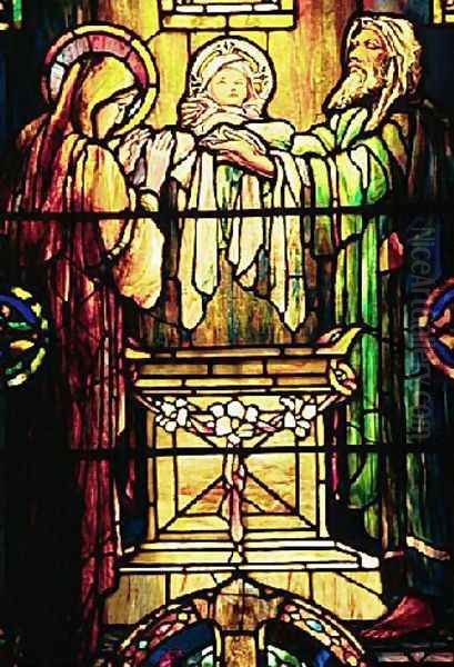 The Dedication in the Temple Oil Painting by Louis Comfort Tiffany