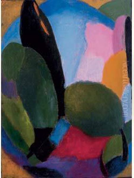 Variation, Circa 1916 Oil Painting by Alexei Jawlensky