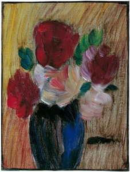 Grosses Stilleben: Blumenstilleben. Juni 1936 N. 10 Oil Painting by Alexei Jawlensky