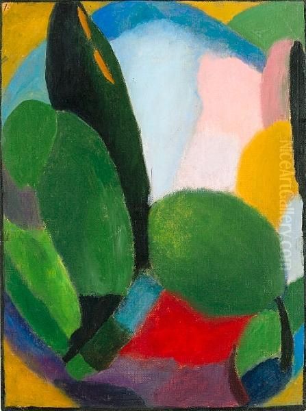 Variation Oil Painting by Alexei Jawlensky