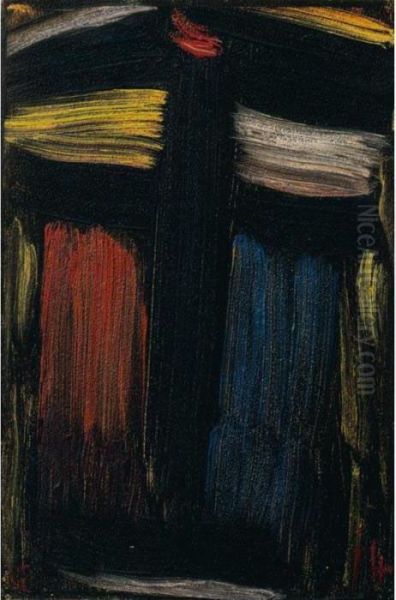 Grosse Meditation (large Meditation) Oil Painting by Alexei Jawlensky