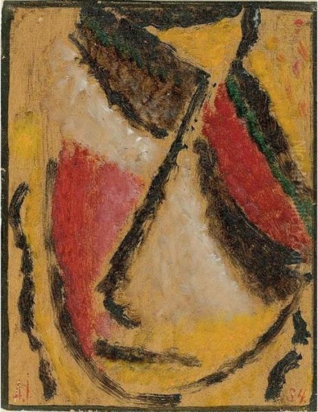 Meditation Oil Painting by Alexei Jawlensky