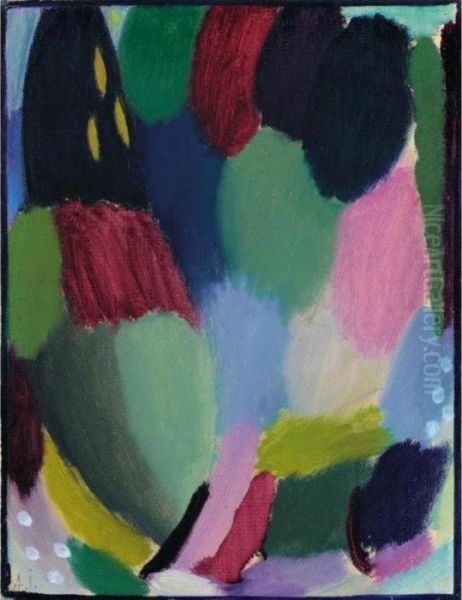 Variation Oil Painting by Alexei Jawlensky