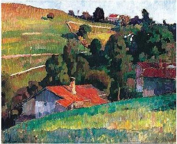 Wasserburg Am Inn Oil Painting by Alexei Jawlensky