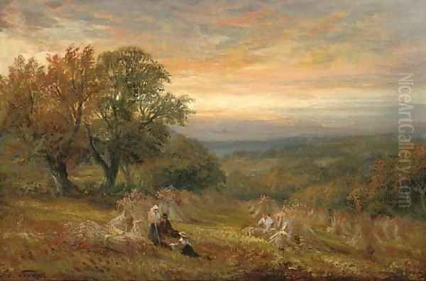 The Evening Hour, Kirk Ireton Oil Painting by George Turner