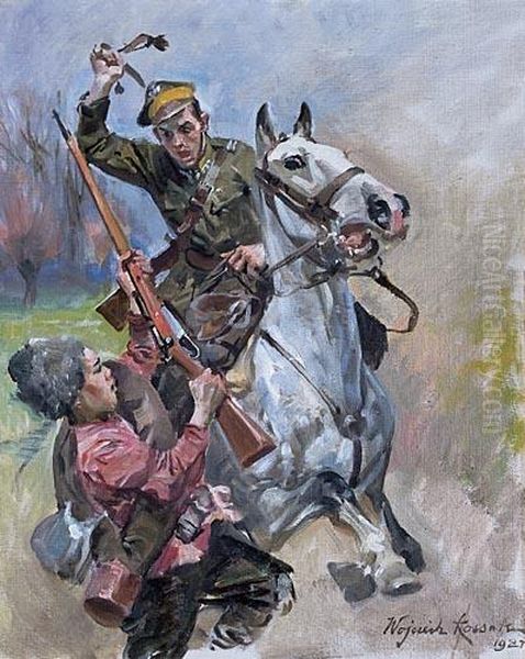 Rok Dwudziesty, 1927 R. Oil Painting by Wojciech Von Kossak