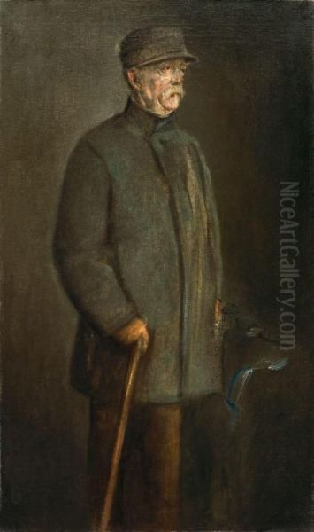 Bismarck Als Jager Oil Painting by Franz von Lenbach