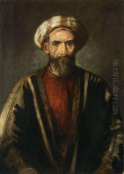 Bildnis Eines Arabers Oil Painting by Franz von Lenbach