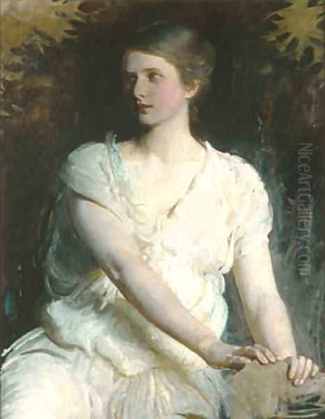 Young Woman 1898 Oil Painting by Abbott Handerson Thayer