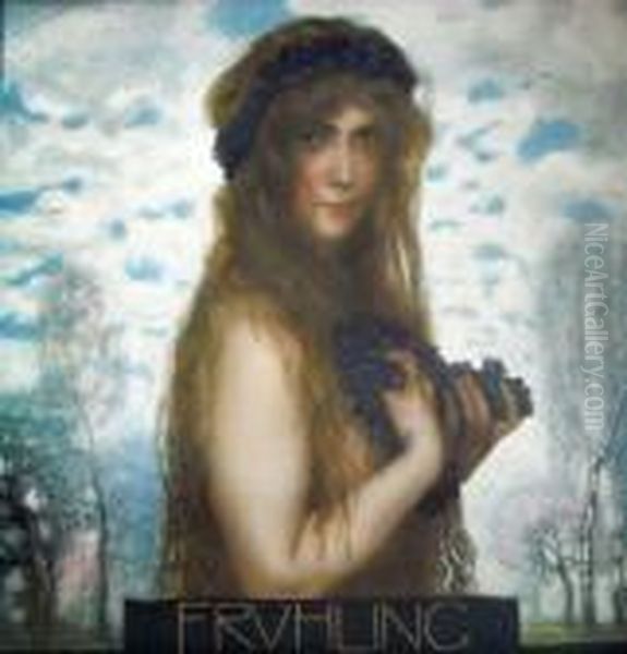 Es Muve Oil Painting by Franz von Stuck