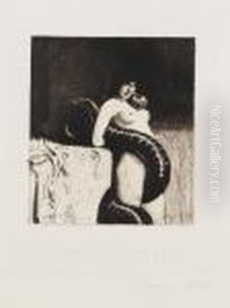 Die Sinnlichkeit Oil Painting by Franz von Stuck