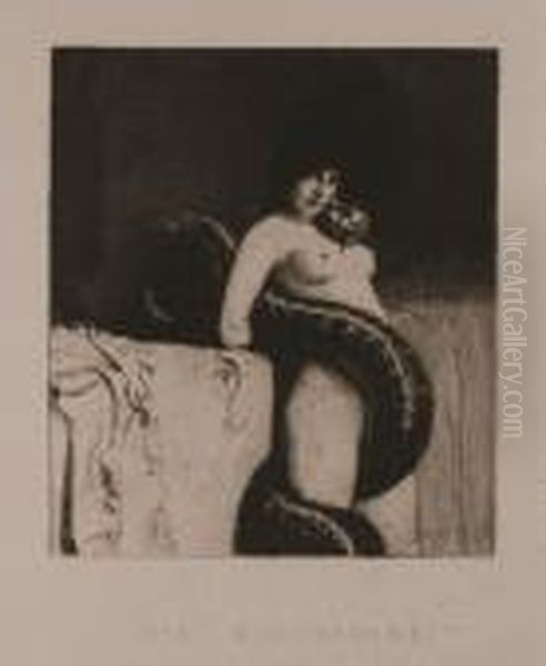 Die Sinnlichkeit Oil Painting by Franz von Stuck