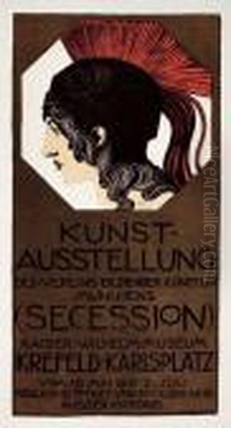 Kunst-ausstellung / (secession). 1905. Oil Painting by Franz von Stuck