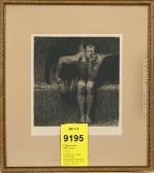 Komposition Oil Painting by Franz von Stuck