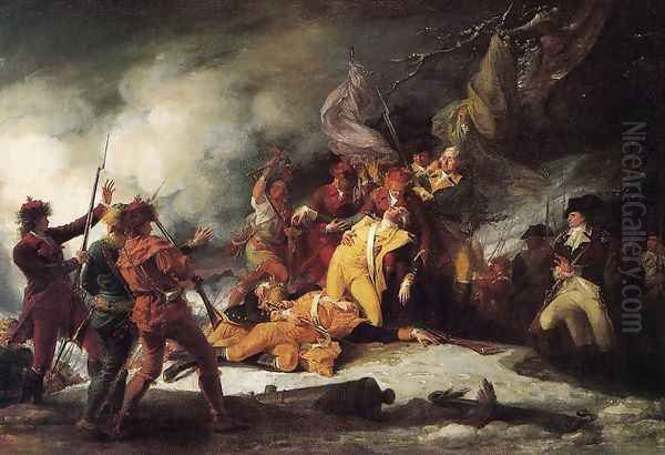 The Death of General Montgomery in the Attack on Quebec, December 31, 1775 Oil Painting by John Trumbull