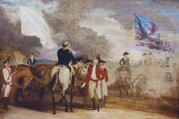 Surrender of Cornwallis at Yorktown Oil Painting by John Trumbull