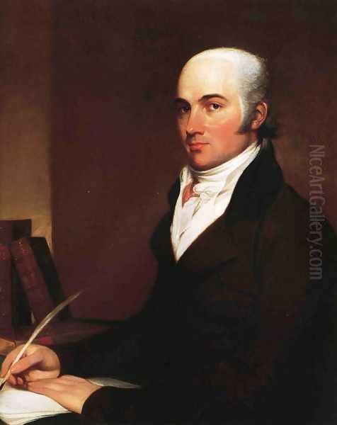 Portrait of John Gore, Jr Oil Painting by John Trumbull