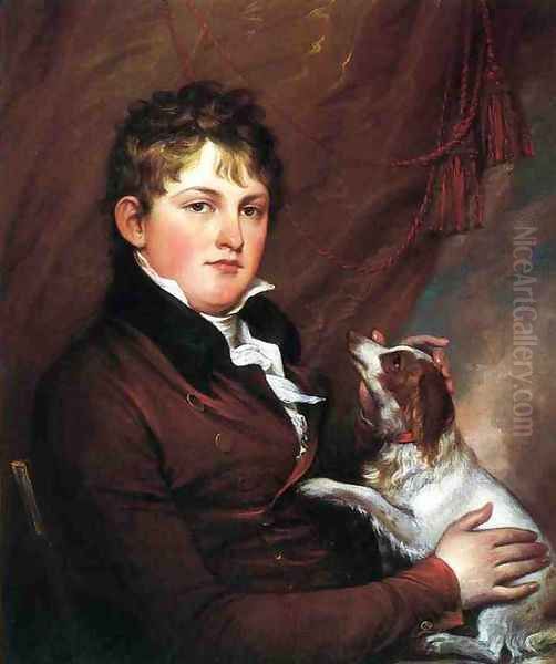 Portrait of John M. Trumbull, the Artist's Nephew Oil Painting by John Trumbull