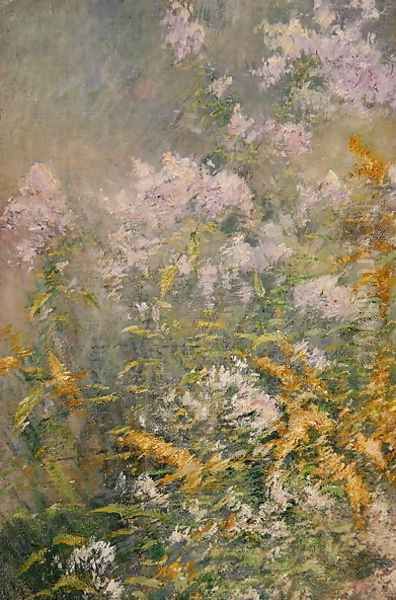 Meadow Flowers (Golden Rod and Wild Aster), c.1892 Oil Painting by Henry Tonks