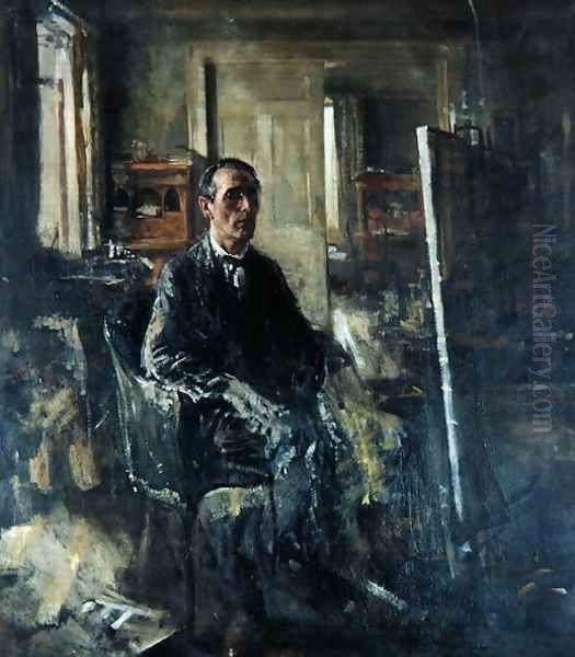 Walter Westley Russell Oil Painting by Henry Tonks