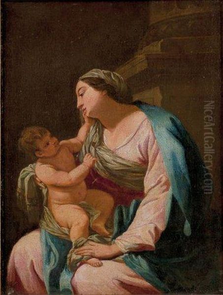 Vierge A L'enfant Oil Painting by Aubin Vouet