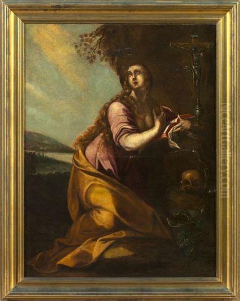 The Penitent Magdalene Oil Painting by Aubin Vouet