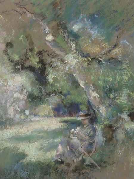 In the shade Oil Painting by Henry Tonks