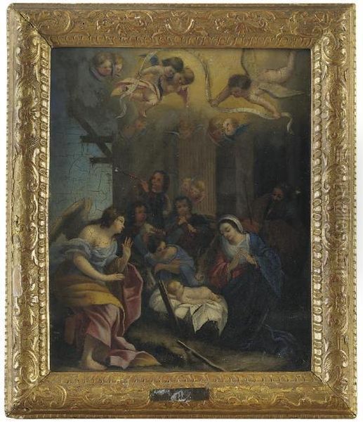 The Nativity Oil Painting by Aubin Vouet