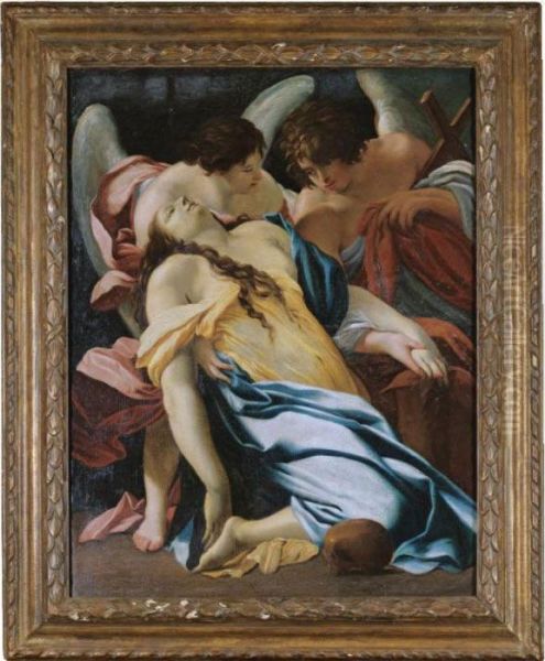 The Ecstasy Of The Magdalene Oil Painting by Aubin Vouet