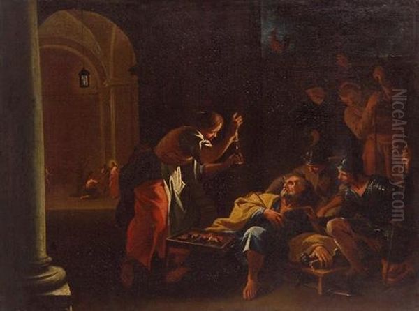 San Pietro In Carcere Oil Painting by Aubin Vouet