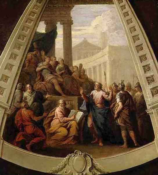 St. Paul Before Agrippa, c.1710 Oil Painting by Sir James Thornhill