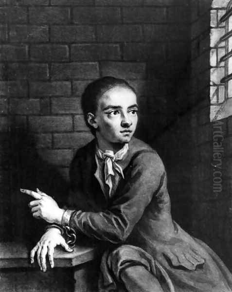 Jack Sheppard, engraved by George White, 1728 Oil Painting by Sir James Thornhill