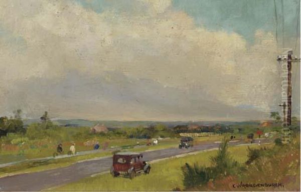 A Sunday Drive Oil Painting by Cornelis Vreedenburgh