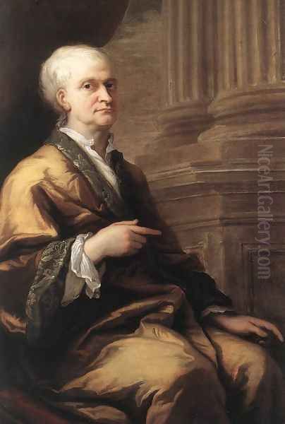 Sir Isaac Newton Oil Painting by Sir James Thornhill