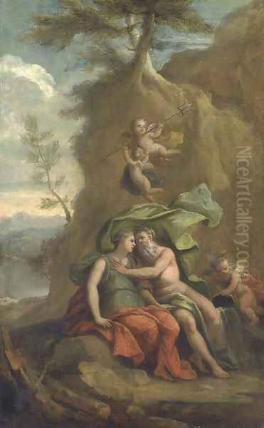 Neptune and Amphritrite Oil Painting by Sir James Thornhill