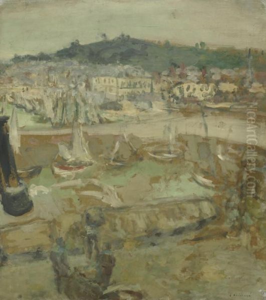 Le Petit Port, Honfleur Oil Painting by Jean-Edouard Vuillard