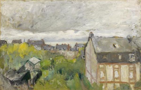 Les Toits Mauves Oil Painting by Jean-Edouard Vuillard