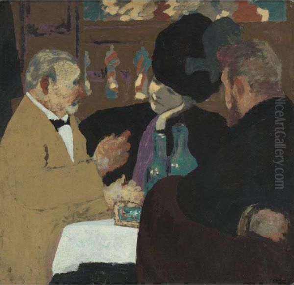 La Partie De Plaisir Oil Painting by Jean-Edouard Vuillard