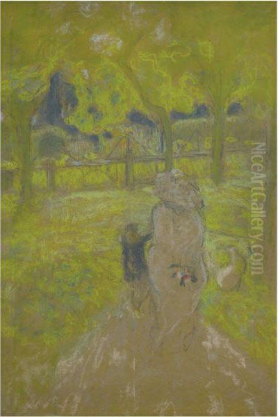 Etude Pour Matin Ensoleille Oil Painting by Jean-Edouard Vuillard