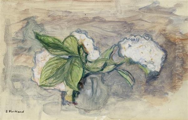 Petite Etude De Fleurs Oil Painting by Jean-Edouard Vuillard