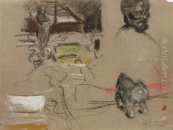 Study Oil Painting by Jean-Edouard Vuillard