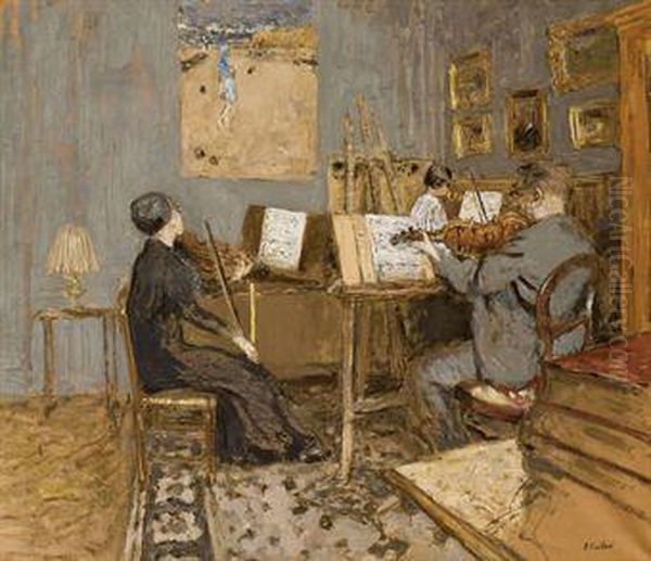 Le Concert Matinal, Place Vintimille Oil Painting by Jean-Edouard Vuillard