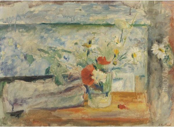 Bouquet De Pquerettes Et Coquelicots Oil Painting by Jean-Edouard Vuillard